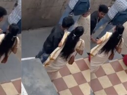 Couple Viral Video: बस स्टँडवर कपल आऊट ऑफ कंट्रोल!  नको तो VIDEO तुफान व्हायरल, नेटकरी म्हणाले, 'आवरा..'