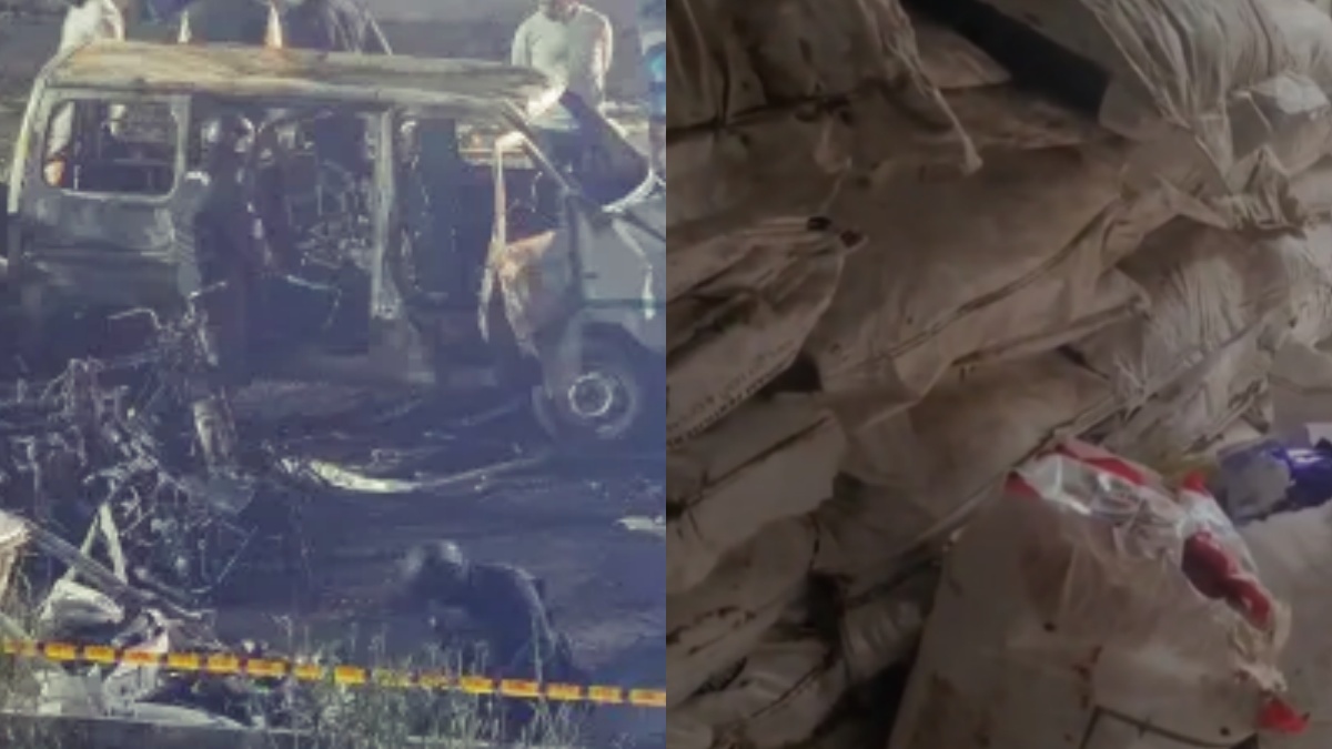 फरीदाबाद में 50 कट्टों में पैक था 'आतंक का सामान', देखें अमोनियम नाइट्रेट का Exclusive वीडियो