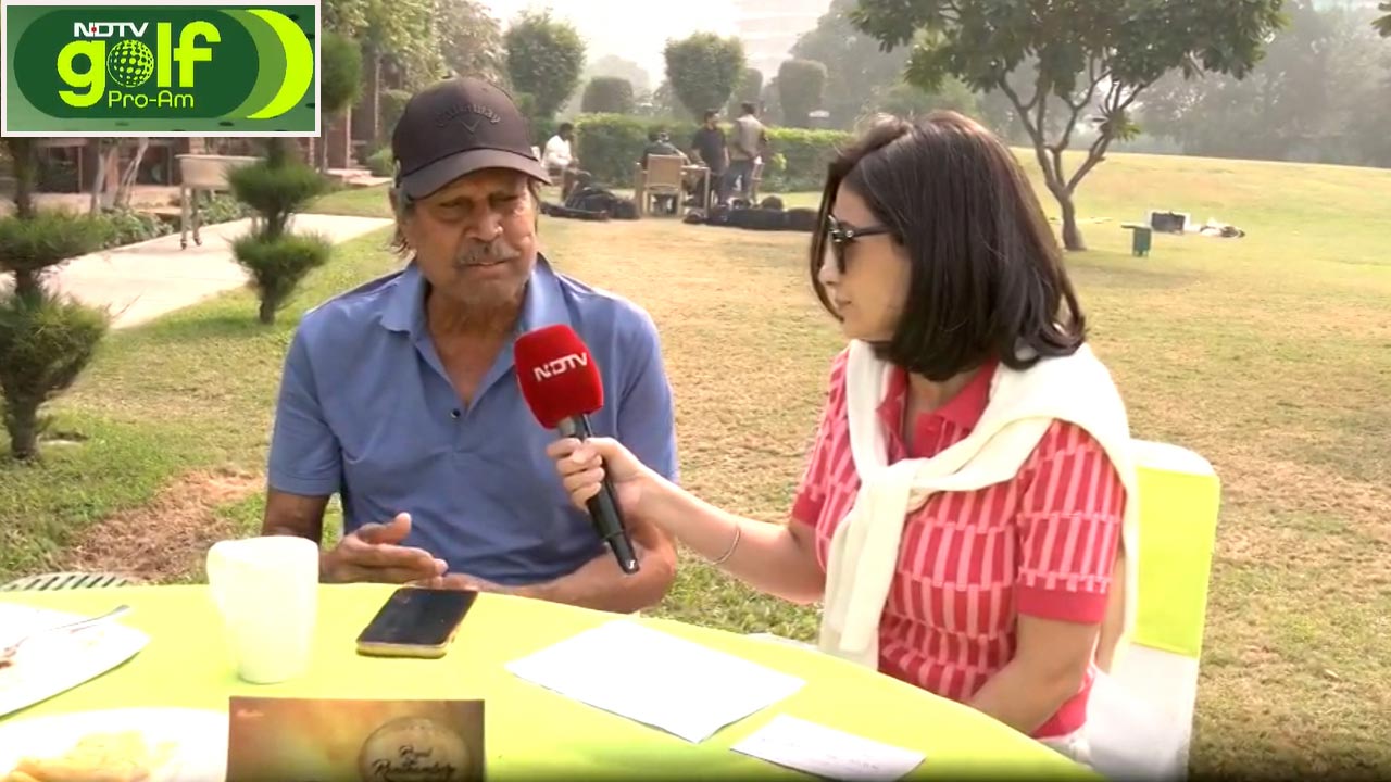 Kapil Dev Tees Off NDTV Golf Pro-Am At Jaypee Greens