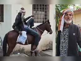 घोड़े पर सवार होकर कोर्ट पहुंचा 'शकील डॉन'! जानें क्या है इसकी वजह; VIDEO VIRAL 