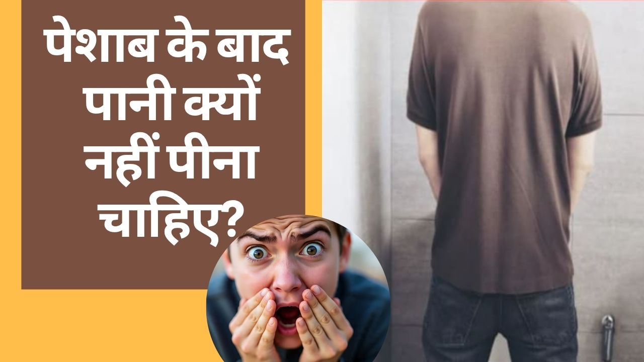 पेशाब करने के बाद पानी क्यों नहीं पीना चाहिए?
