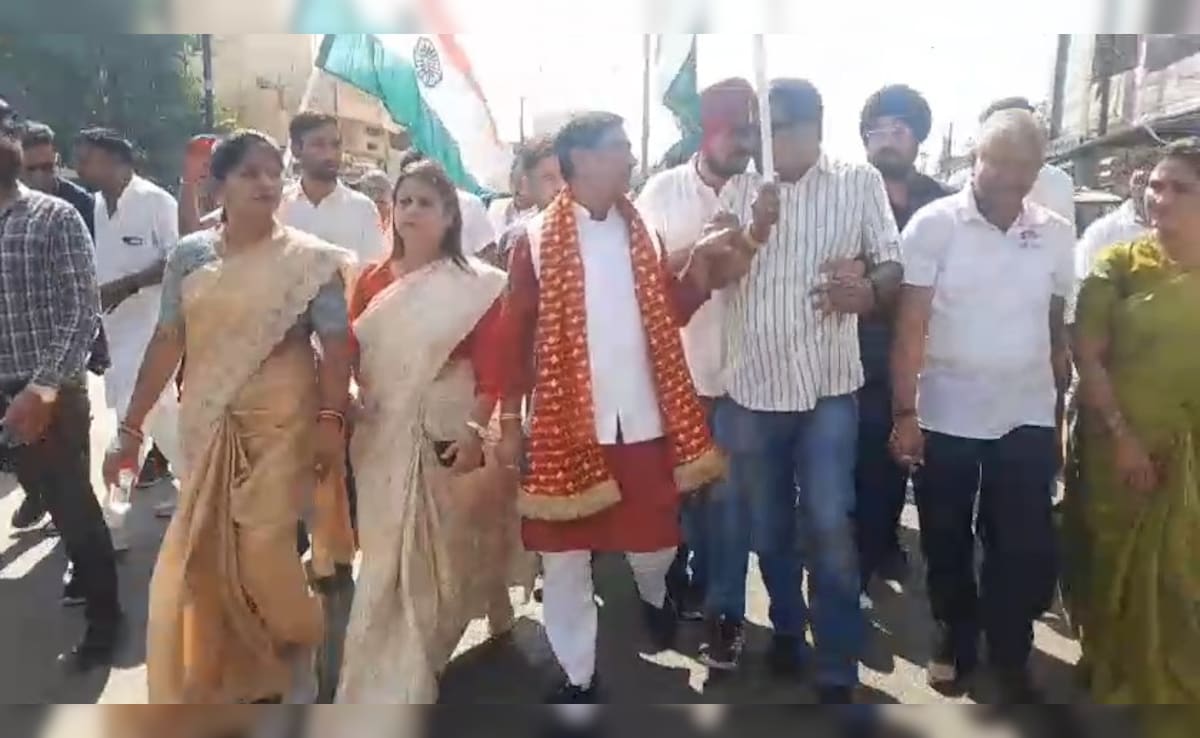 Video: Heated Exchange Between BJP MLA, Party Official During 'Unity March
