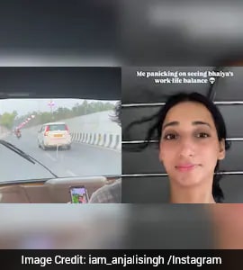 "Panicking On Seeing...": Woman Tells Driver Watching Reel To Focus On Road, Video Goes Viral