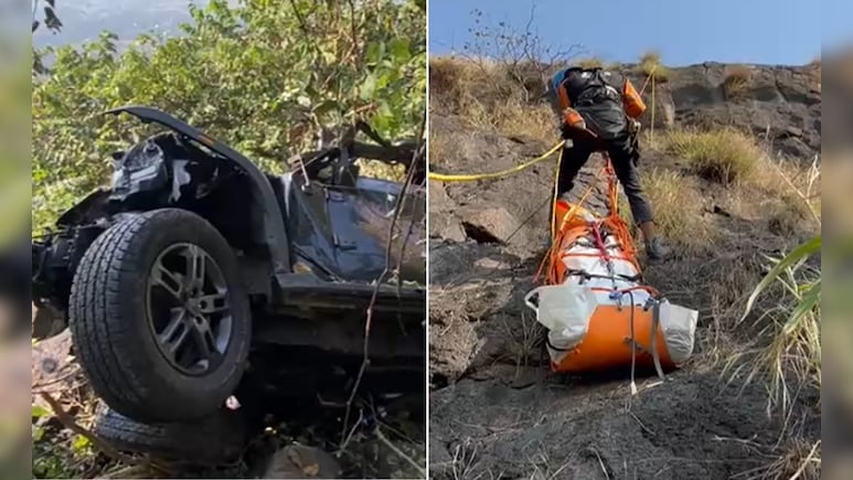 500 फीट गहरी खाई में गिरी थार, 6 युवकों की मौत, रायगढ़ के ताम्हिणी घाट में दर्दनाक हादसा