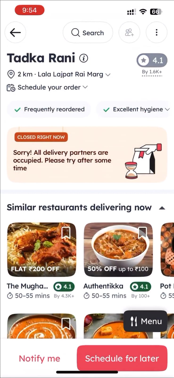 Delhi Restaurant Claims Zomato Is Blocking Orders During Peak Hours