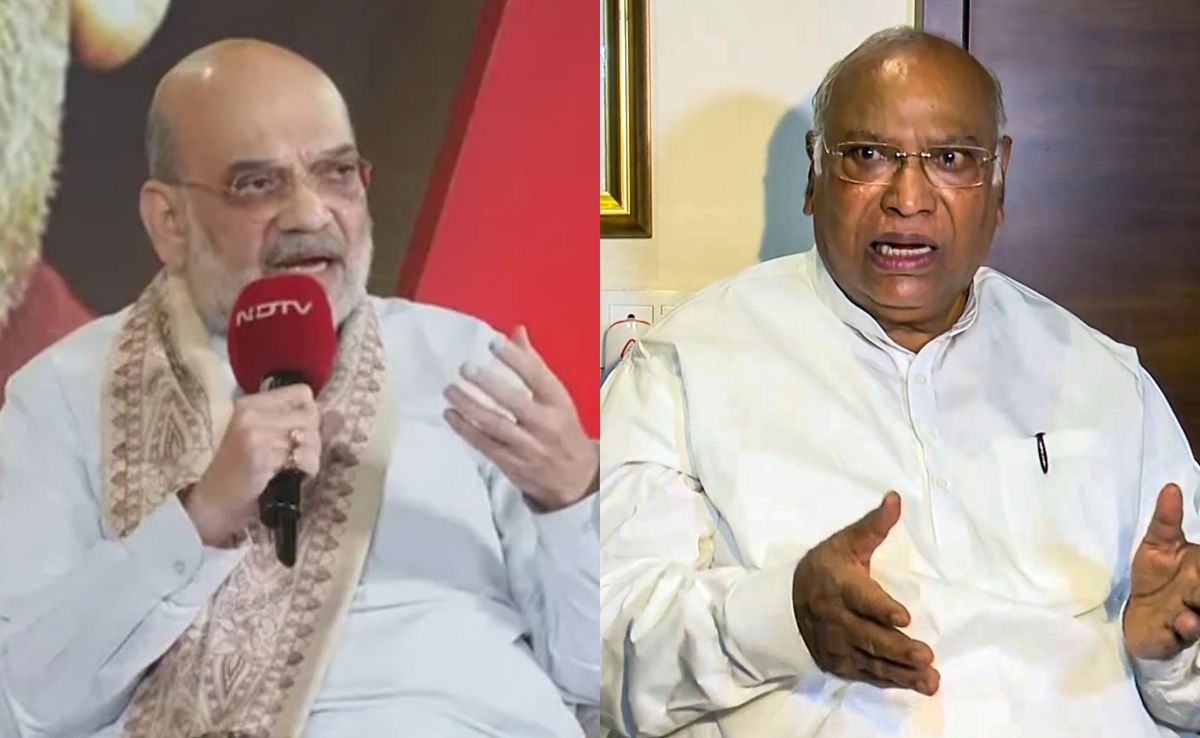 खरगे की RSS पर बैन की मांग पर अमित शाह बोले- वो दिन कभी नहीं आएगा