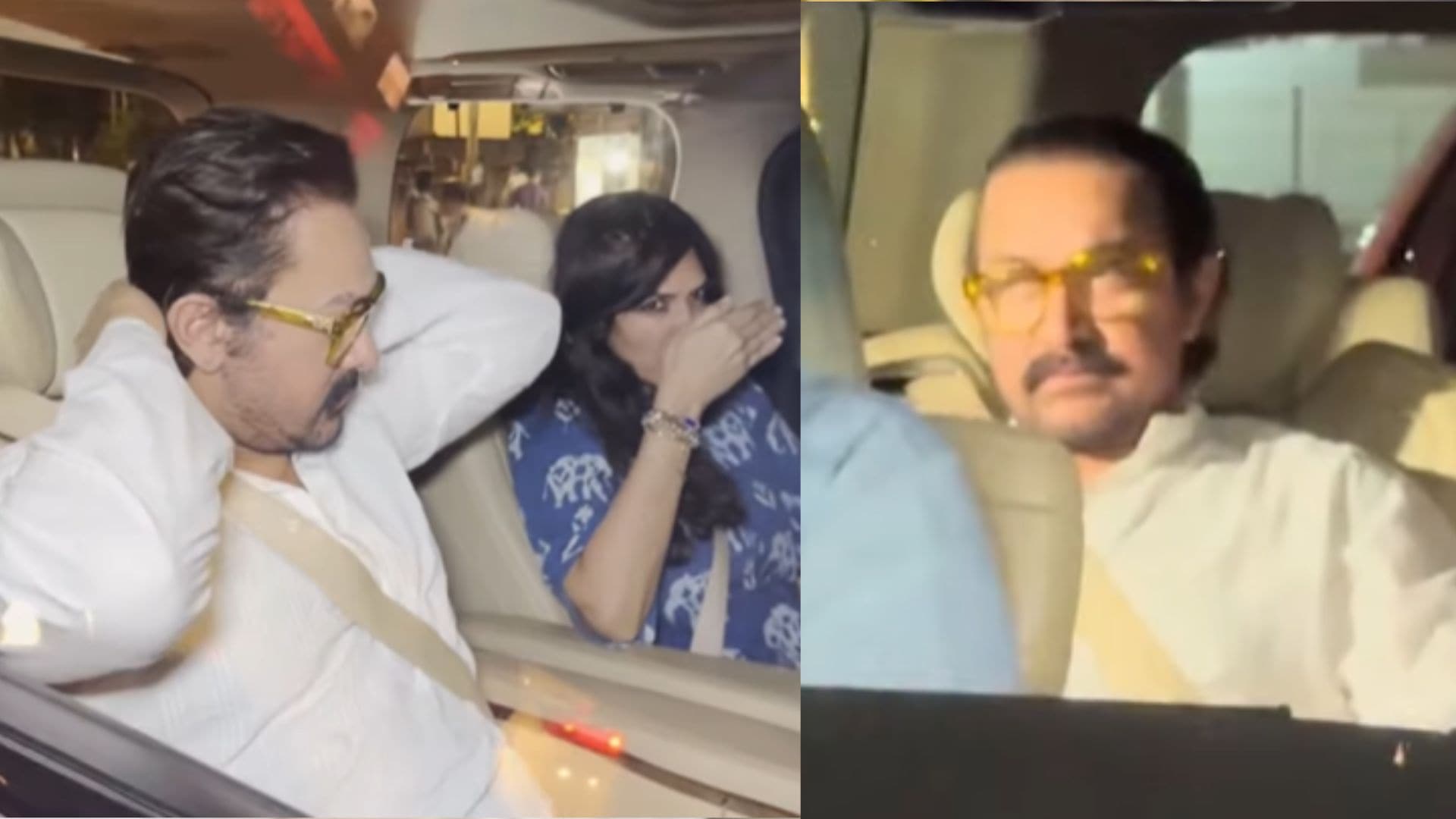 Aamir Khan And Girlfriend Gauri At Breach Candy Hospital To Visit Dharmendra