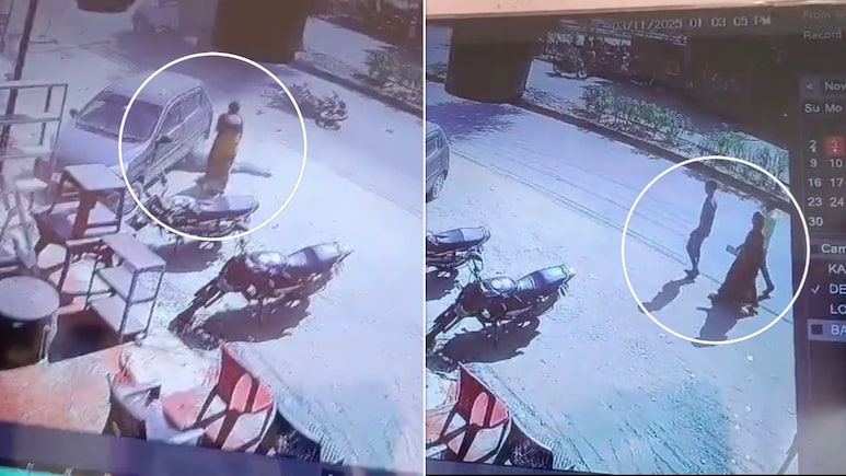 बाल-बाल बची जान... 14 लोगों को लील चुके डंपर से कैसे अपने प्राण छीन लाई महिला, देखें VIDEO