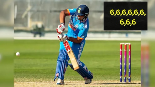 32 चेंडू..318 चा स्ट्राईक रेट, 10 चौकार अन् 9 षटकार, वैभव सूर्यवंशीने ठोकलं वादळी शतक! गगनचुंबी सिक्सरचा Video