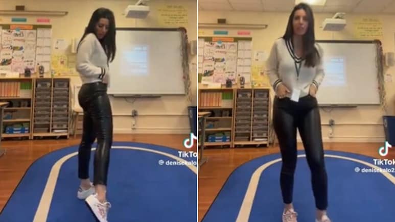 इसमें दिक्कत क्या है... स्कूल में क्लब पैंट पहनकर पहुंच गईं महिला टीचर, वायरल हुआ Video, लोग करने लगे सवाल