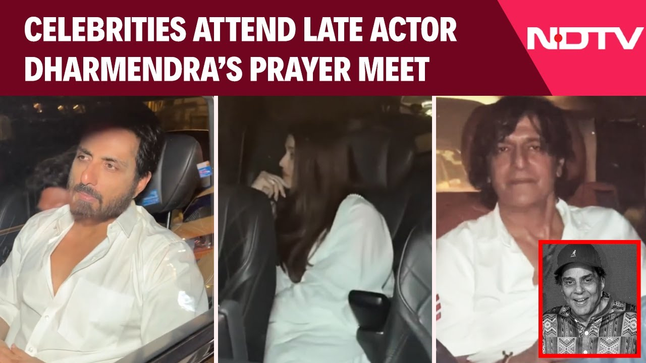 From Khans To Bachchans, Megastars Attend Dharmendra's Final Prayer