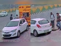 Video: 3 People Seen Getting Delhi Blast i20 Car Pollution Check 2 Weeks Ago