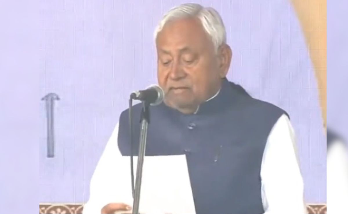 Nitish Kumar Takes Oath As Bihar Chief Minister For Record 10th Time