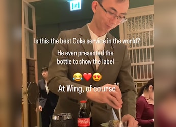 Viral: This Hong Kong Restaurant Has An Elegant Coke Service With A Sommelier
