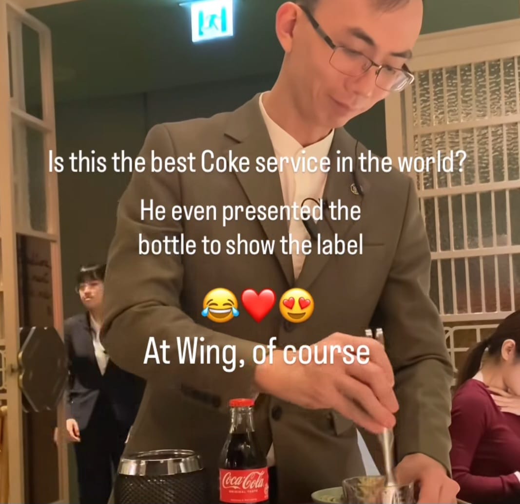 Hong Kong Restaurant Goes Viral For Elegant Coke Service With A Sommelier