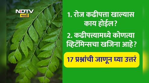 Curry Leaves Benefits: कढीपत्त्याचे पाणी किती दिवस प्यायल्यास केस लांबसडक होतील? कढीपत्ता कधी खाऊ नये? 17 FAQs Curry Leaves Benefits: कढीपत्त्याचे पाणी किती दिवस प्यायल्यास केस लांबसडक होतील? कढीपत्ता कधी खाऊ नये? 17 FAQs