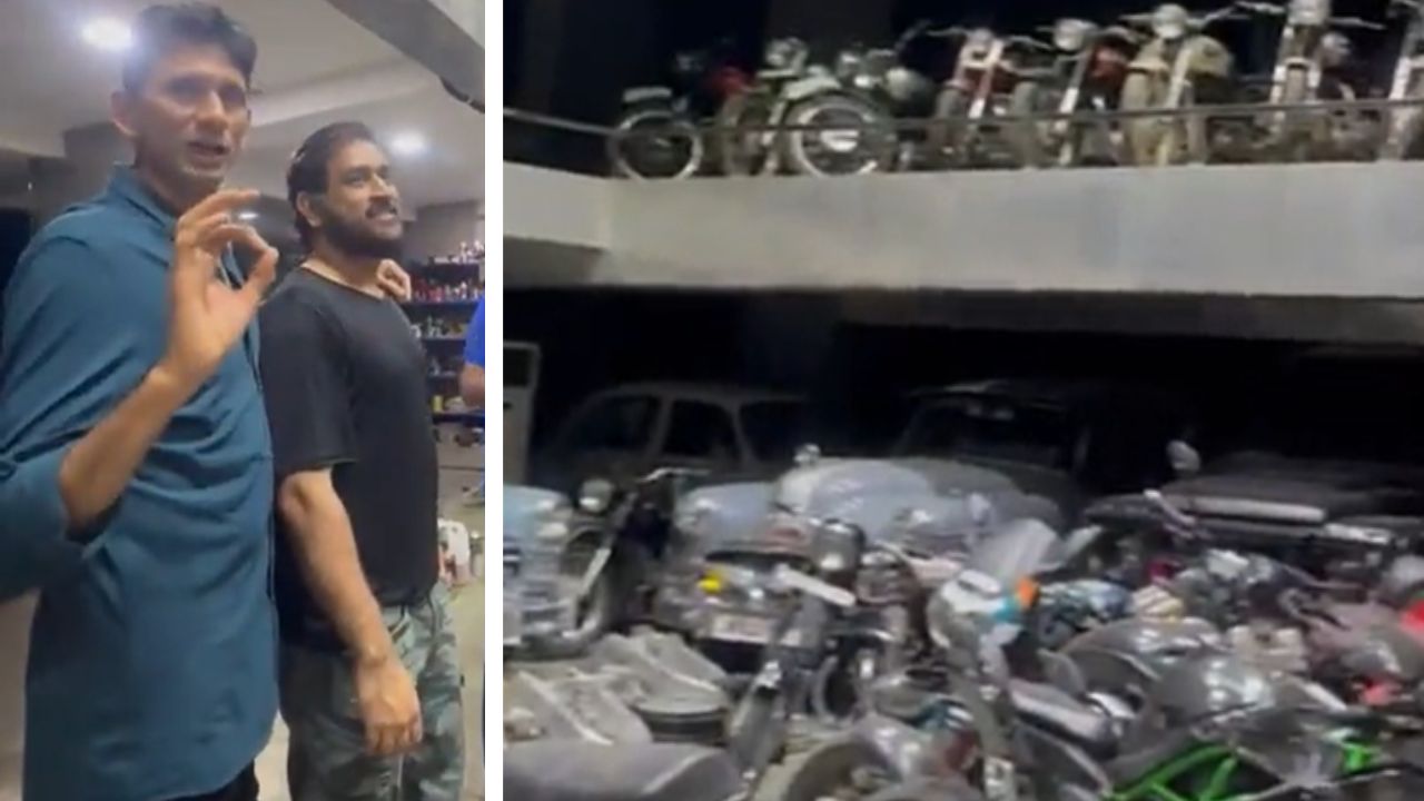 धोनी का गैराज है या 'अंडरग्राउंड' शोरूम, कलेक्शन देख वेंकटेश प्रसाद बोले, 'शौक हो तो धोनी जैसा'