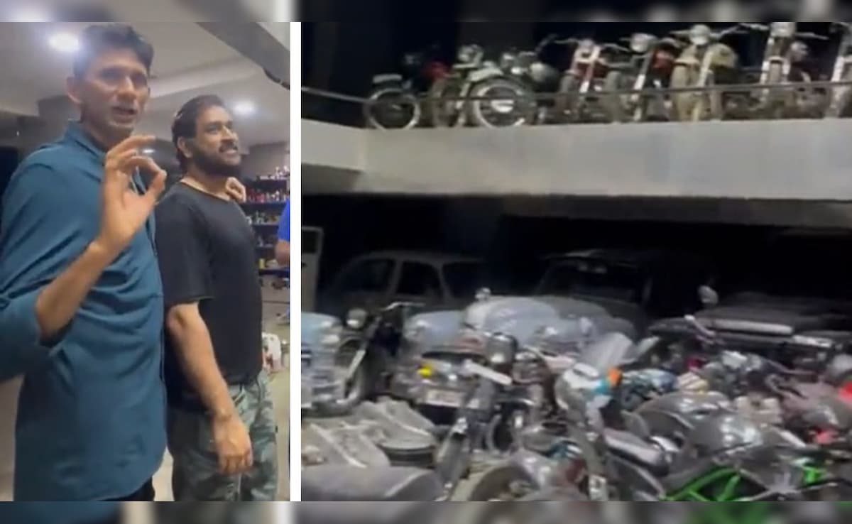 धोनी का गैराज है या 'अंडरग्राउंड' शोरूम, कलेक्शन देख वेंकटेश प्रसाद बोले, 'शौक हो तो धोनी जैसा'