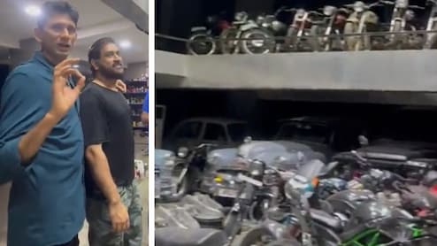 धोनी का गैराज है या 'अंडरग्राउंड' शोरूम, कलेक्शन देख वेंकटेश प्रसाद बोले, 'शौक हो तो धोनी जैसा'