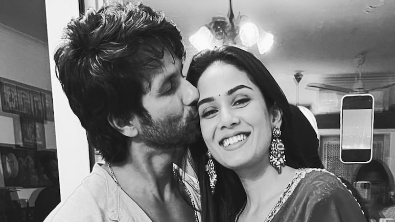 Mira Rajput's Karwa Chauth Pic With Shahid Kapoor Is Sealed With A Kiss: "The Real Dream Is Love"