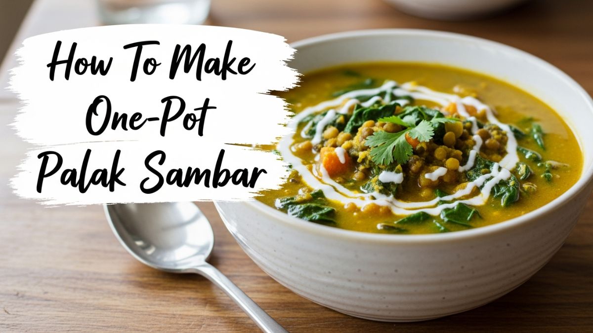 How To Make One-Pot Palak Sambar For A Healthy Dinner Meal
