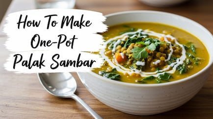 How To Make One-Pot Palak Sambar For A Healthy Dinner Meal