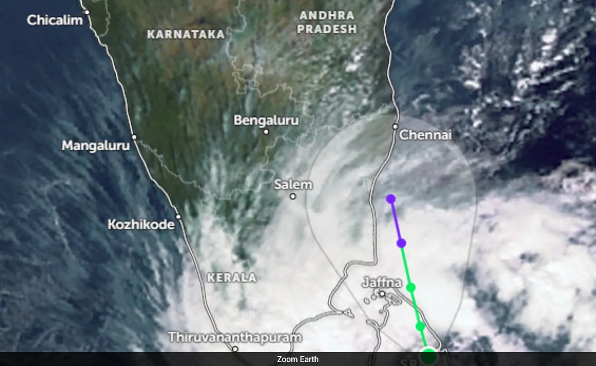 Cyclone Ditwah: 'Extremely Heavy Rainfall' Warning For Tamil Nadu, Andhra