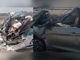 Road Accident: मुंबई-दिल्ली एक्सप्रेसवे हादसा: ट्रोले में जा घुसी कार हुई चकनाचूर, फिर भी बच गई सभी 4 सवारों की जान