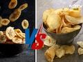 केळीचे चिप्स की बटाट्याचे चिप्स? तुमच्या आरोग्यासाठी कोणता स्नॅक उत्तम? वाचा एका क्लिकवर...