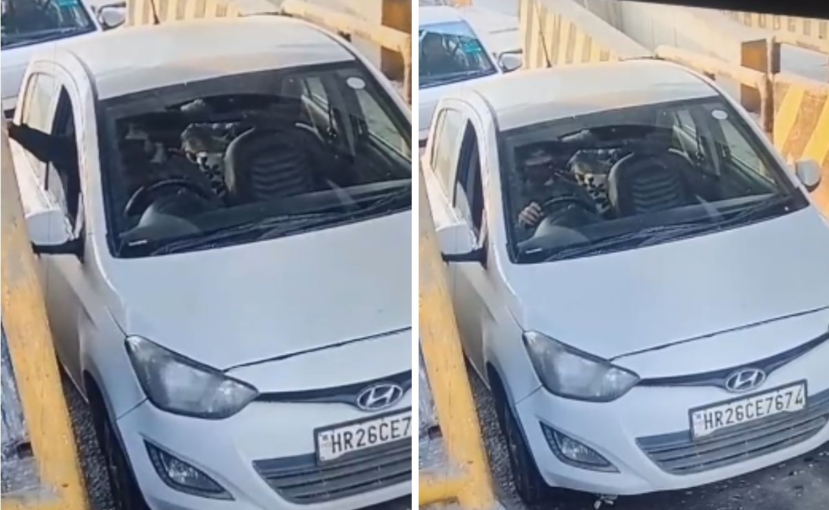 New Video Shows Delhi Bomber In Mask At Toll Booth, Big Bag Inside i20 Car