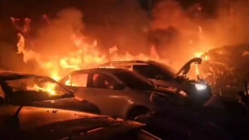 Rajasthan: देर रात वर्कशॉप में बदमाशों ने लगाई आग, 18 कारें जलकर राख; 6 दिन पहले भी फेंका था पेट्रोल बम