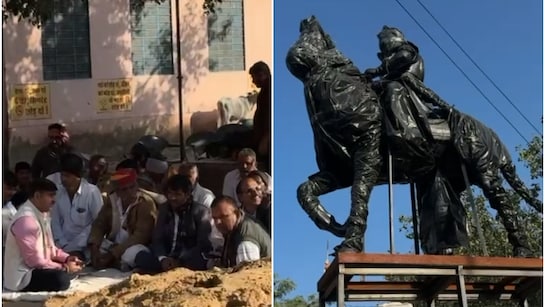 Rajasthan: रात 1 बजे चोरी-छिपे लगाई महाराजा सूरजमल की मूर्ति, नागौर के गांव  में भारी तनाव, RAC की 3 कंपनियां तैनात | Maharaja Surajmal Statue Installed  Secretly at 1 AM, High ...