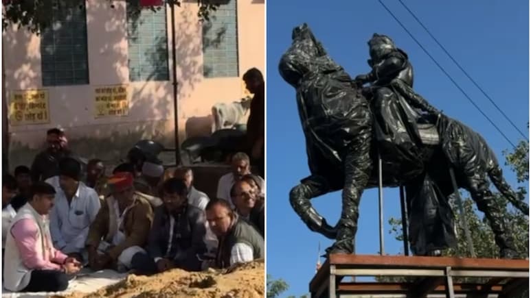 Rajasthan: रात 1 बजे चोरी-छिपे लगाई महाराजा सूरजमल की मूर्ति, नागौर के गांव में भारी तनाव, RAC की 3 कंपनियां तैनात