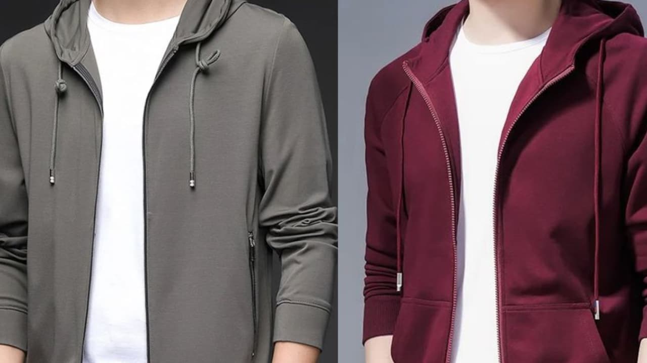Stay warm and stylish this winter with these trendy mens zipper hoodies