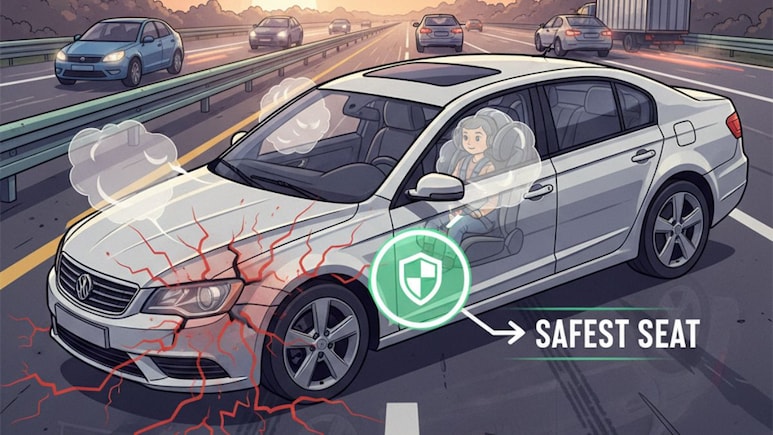एक्सीडेंट में किस सीट पर बैठने वाला बच जाता है? जानिए कौन-सी है कार की सबसे सुरक्षित सीट