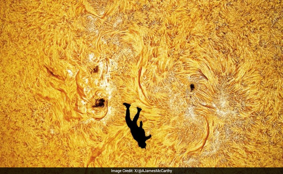 Stunning Photo Showing Man Free Falling In Front Of Sun Captivates Internet: 'The Fall Of Icarus'