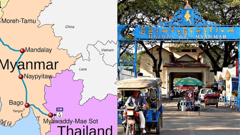 म्‍यांमार-थाइलैंड बॉर्डर पर दुनिया की नाम में दम करने वाले स्‍कैम सेंटर्स, स्‍कैमर्स के अड्डे ध्‍वस्‍त