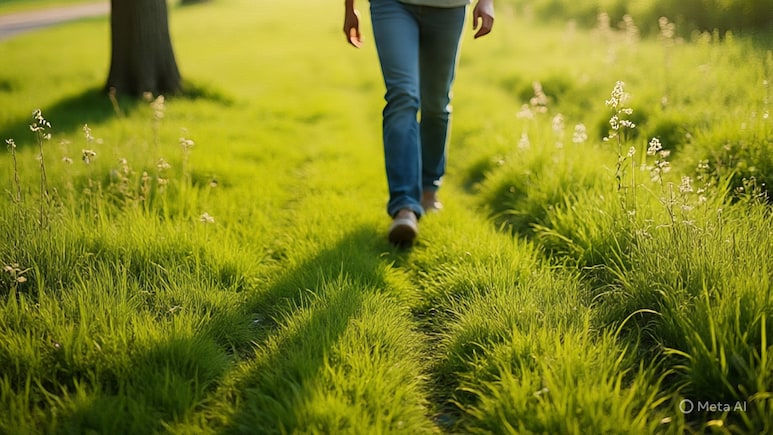 रोज सुबह नंगे पैर घास पर चलने से क्या होता है? फायदे जानकर शुरू कर देंगे चलना