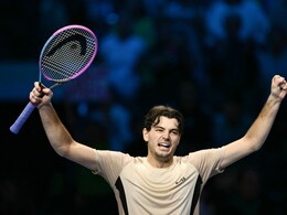 'Fired-Up' Taylor Fritz Sees Off Lorenzo Musetti In ATP Finals