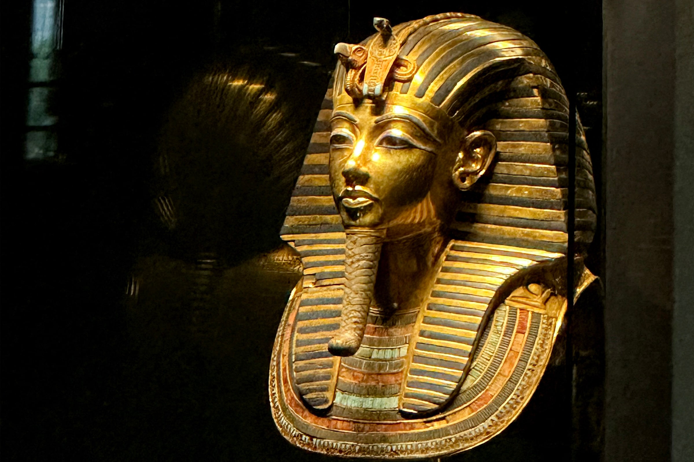 King Tutankhamuns gold funerary mask. Photo: AFP