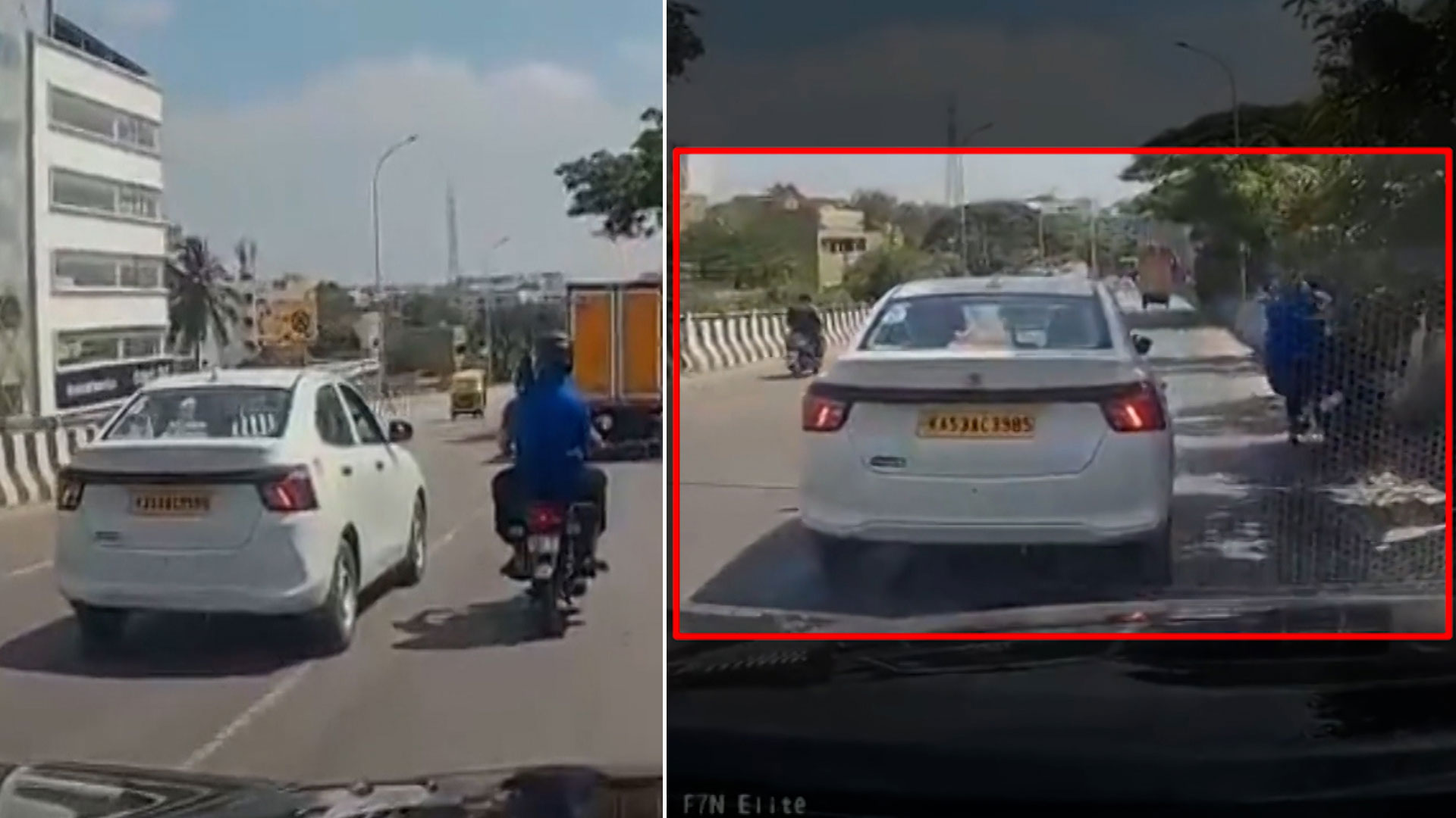Bengaluru Road Rage: Cab Driver Rams Bike After Argument At KR Puram Bridge