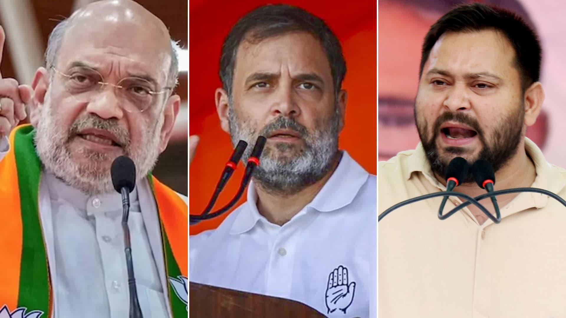 Bihar Polls Campaigning Ends: Amit Shah, Tejashwi Yadav, Rahul Gandhi Lead Final Rallies