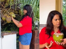 Watch: Sameera Reddy Calls Coconut Water 'Nature's OG Sports Drink' In Humorous Post