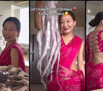 बॉयफ्रेंड की फरमाइश पर कुकर में लगाया भोजपुरी तड़का, एक सीटी में पका डाला ऑक्टोपस