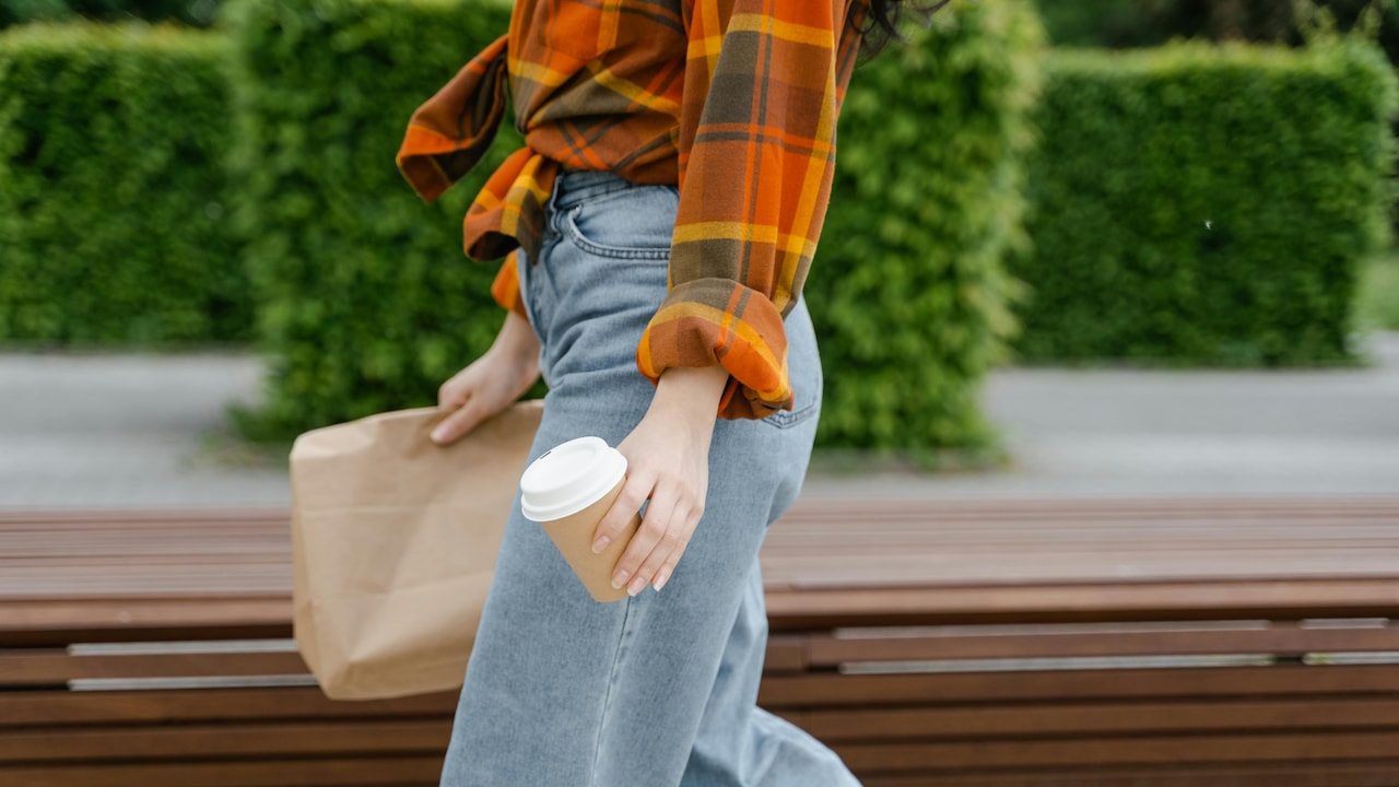 Look for jeans with a natural stretch Look for jeans with a natural stretch