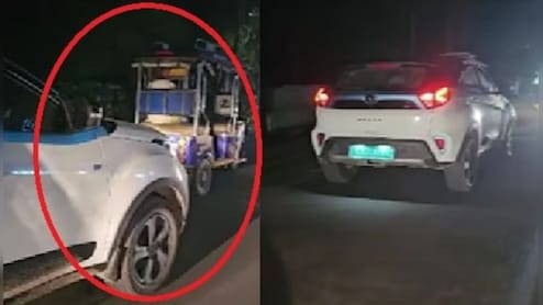 जब बीच सड़क पर बंद हुई 15 लाख की EV कार के लिए 'सुपरहीरो' बना ई-रिक्शा...लोगों ने ली मौज