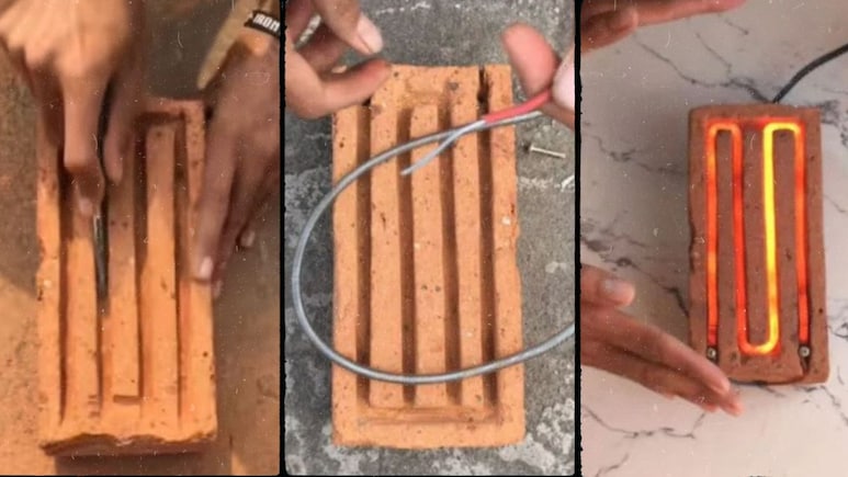 देसी जुगाड़ लगाकर बंदे ने ईंट से बना डाला सस्ता रूम हीटर, देख लोग बोले- मिल गया सर्दियों का टिकाऊ इलाज