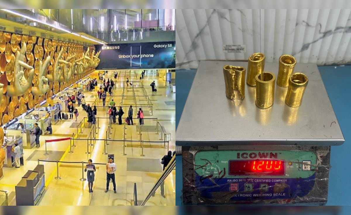 IGI एयरपोर्ट पर कस्टम की बड़ी कार्रवाई, मशीन के पार्ट्स में छिपाया 1200 ग्राम सोना जब्त