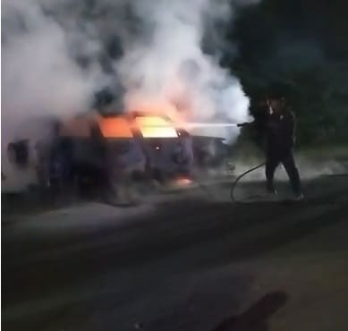 Tragic Ambulance Fire in Gujarat Claims 4 Lives Including Newborn and Doctor During Emergency Transfer