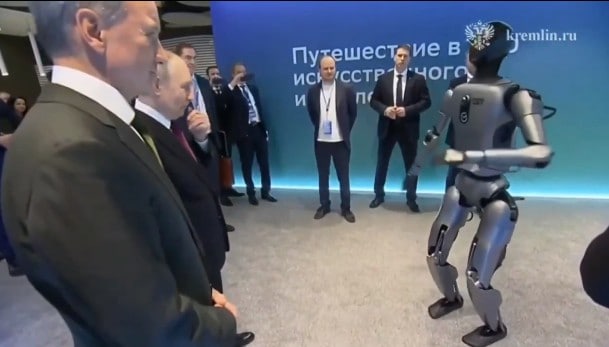 Watch: Robot Dances For Putin Days After Another Russian Robot Stumbled Watch: Robot Dances For Putin Days After Another Russian Robot Stumbled